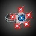 Imprinted Turbo Star Flashing Ring (5 Day)